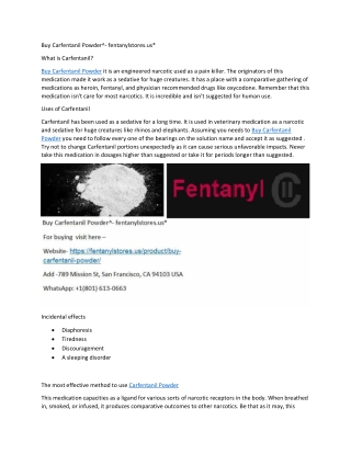 Buy Carfentanil Powder^- fentanylstores.us*