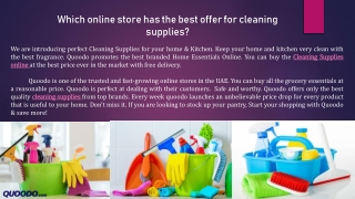 cleaning supplies best offer
