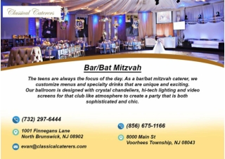 Best Bar Mitzvah caterers In New Jersey - Classical Catererts