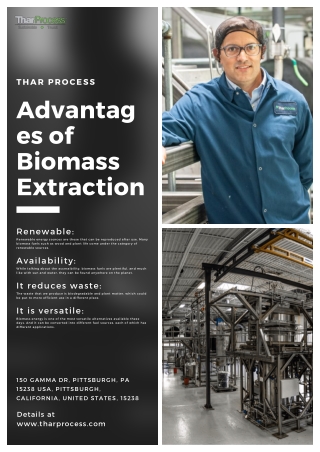 Advantages of Biomass Extraction | Thar Process