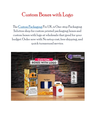 Custom Boxes with Logo