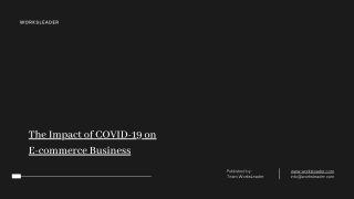 The Impact of COVID-19 on E-commerce Business