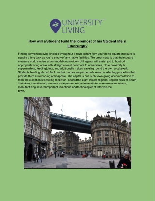 Student Accommodation Edinburgh