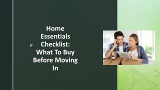 Home Essentials Checklist What To Buy Before Moving In