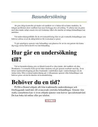 Basundersökning