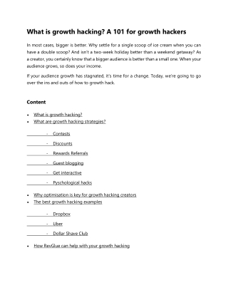 What is growth hacking? A 101 for growth hackers in 2021