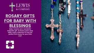 Rosary Gifts for Baby with Blessings