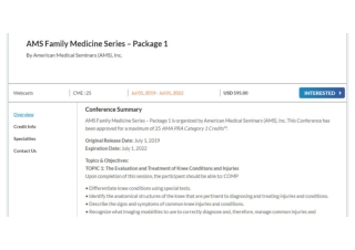 AMS Family Medicine Series &ndash; Package 1 by American Medical Seminars (AMS), Inc.