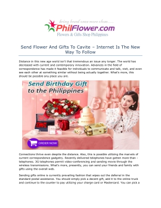 Send Flower and Gifts to Cavite Philippines