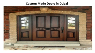 Custom Made Doors Dubai