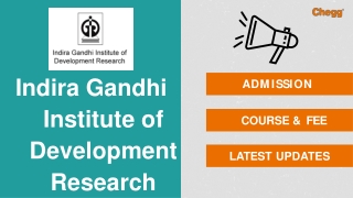 Indira Gandhi Institute of Development Research (IGIDR)