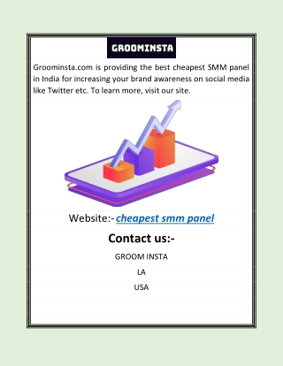 cheapest smm panel |Groominsta.com