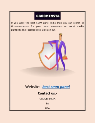 best smm panel |Groominsta.com