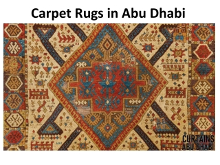Carpet Rugs in Abu Dhabi