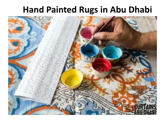 Hand Painted Rugs in Abu Dhabi