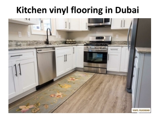 Kitchen vinyl flooring in Dubai
