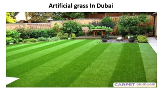 Artificial grass In Dubai