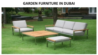 GARDEN FURNITURE IN DUBAI