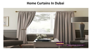 Home Curtains In Dubai