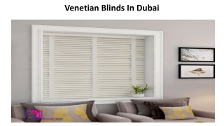 Venetian Blinds In Dubai