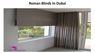 Roman Blinds In Dubai