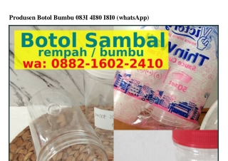 Produsen Botol Bumbu Ô8З1•Կ18Ô•181Ô[WA]