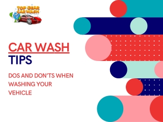 Car Wash Tips: Dos And Don'ts