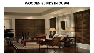 Wooden Blinds In Dubai