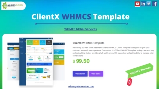 ClientX WHMCS Template | WHMCS Global Services