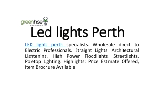Led lights Perth
