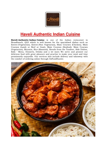 5% Off - Haveli Authentic Indian Cuisine Broadbeach, QLD