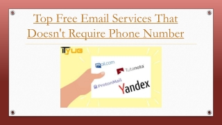 create email account without phone number