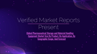Global Pharmaceutical Storage and Material Handling Equipment Market Size By Product, By Application, By Geographic Scop