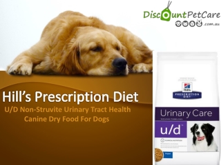Hill's Prescription Diet u/d Urinary Care Dry Dog Food | DiscountPetCare