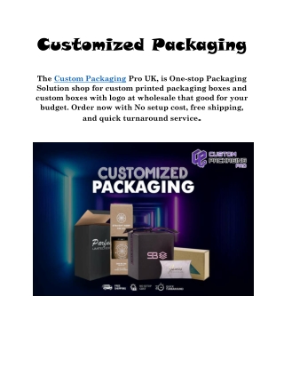 Customized Packaging