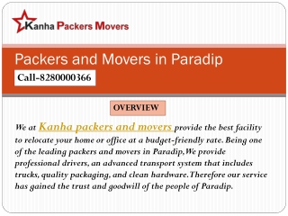 Packers and Movers in Paradip