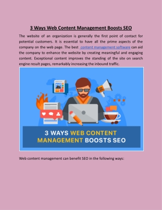 3 Ways Web Content Management Boosts SEO