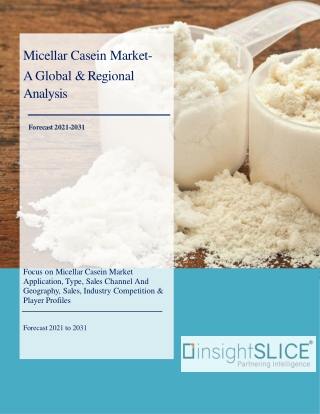 Micellar Casein Market Share, Trends, Analysis and Forecasts, 2021-2031