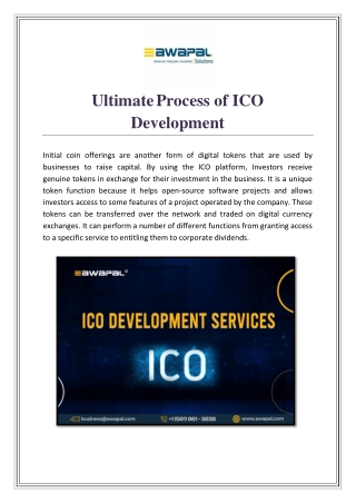 Ultimate Process of ICO Development | Awapal Solutions