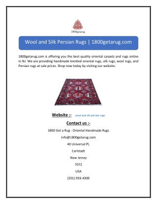 Wool and Silk Persian Rugs 1800getarug.com-converted