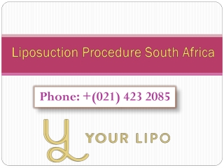 Liposuction Procedure South Africa