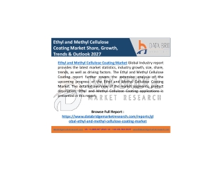 Ethyl and Methyl Cellulose Coating Market Global Type, Application, Trends