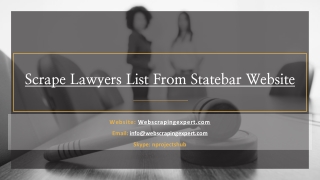 Scrape Lawyers List From Statebar Website
