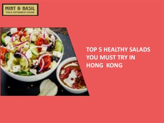 Top 5 Healthy Salads You Must Try In Hong Kong