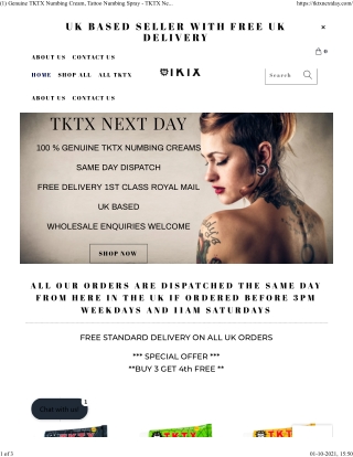 TKTX Next Day - The Best Tattoo Artist in UK