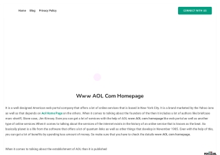 www AOL com homepage