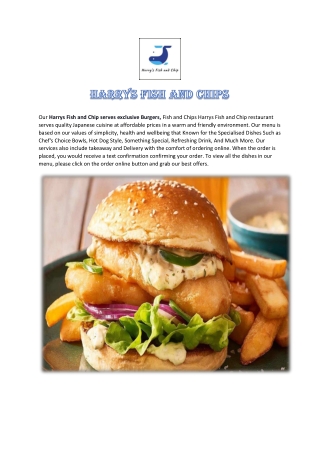 HARRYS FISH AND CHIPS