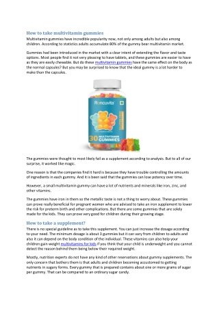 Best multivitamin Gummies for kids