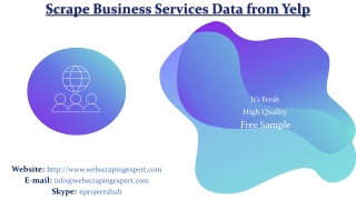 Scrape Business Services Data from Yelp