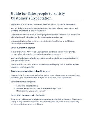 Alltake's tips for salespeople to satisfy customer expectations (1)